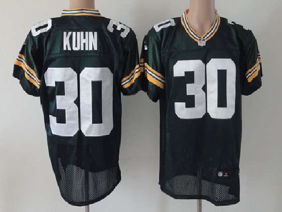 Nike Green Bay Packers 30 Kuhn green Elite discount jersey